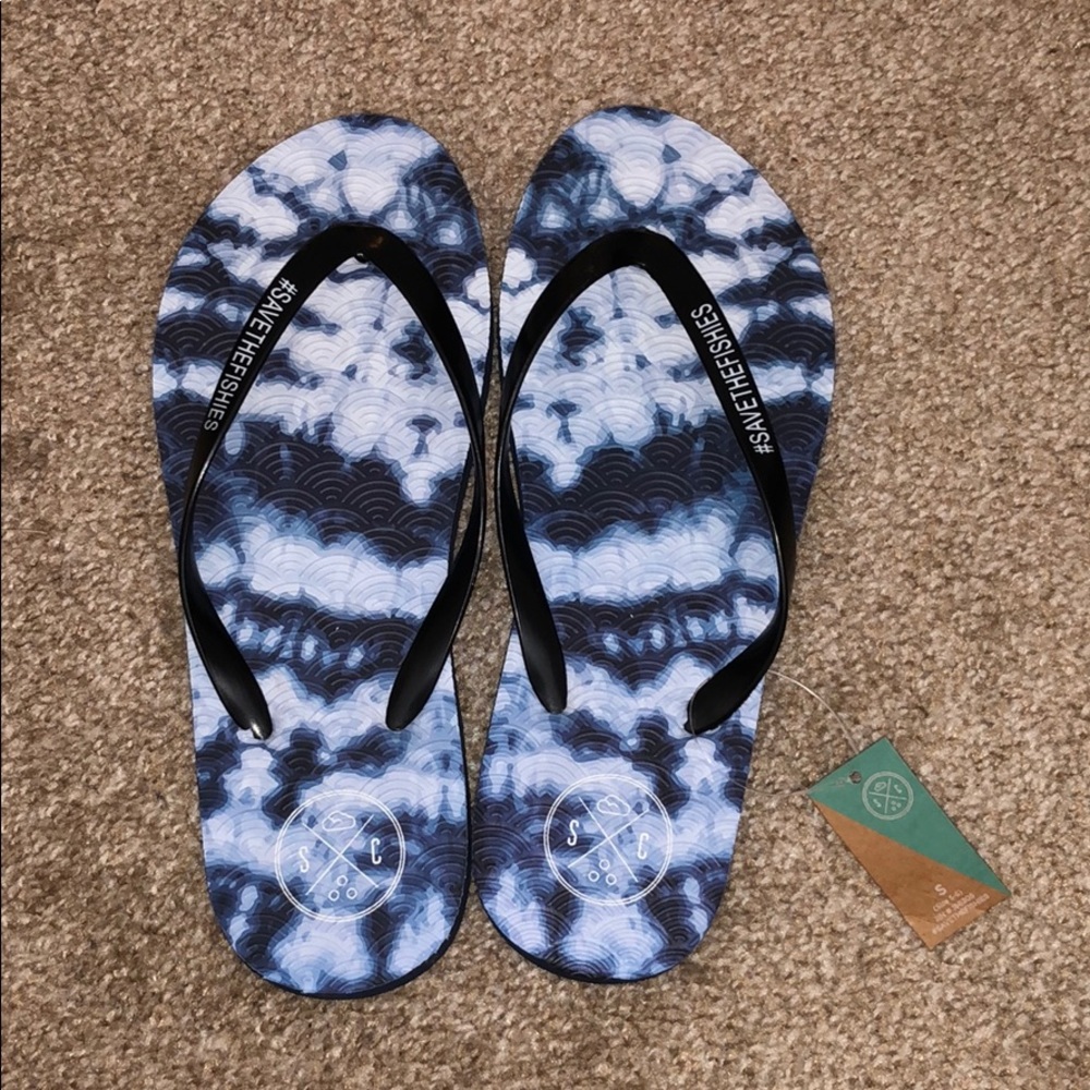 Tie-Dye Flip Flops